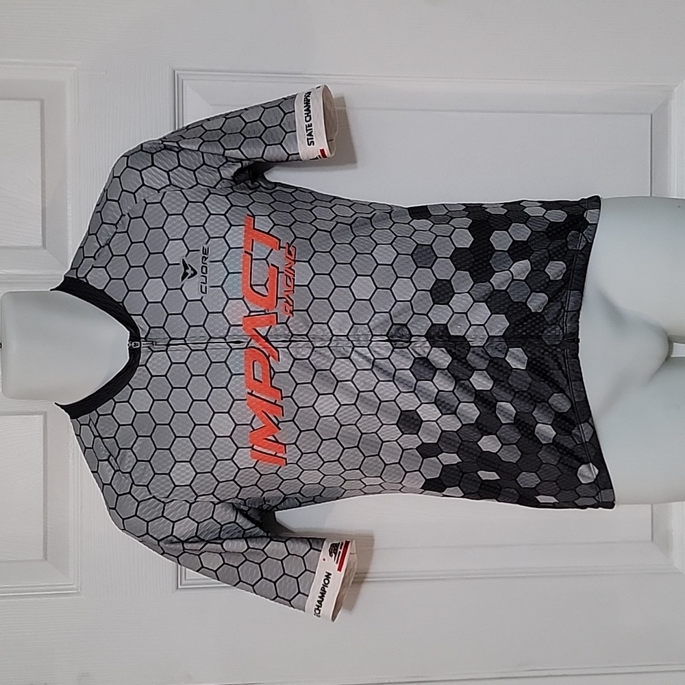 Cuore Impact Racing Cycling Jersey "State Champion California".Size Medium